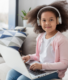 Children Learning Online